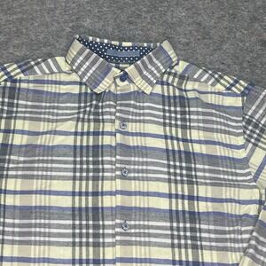 Tommy Bahama Mens Medium Plaid Button Down Long‎ Sleeve Shirt Cotton